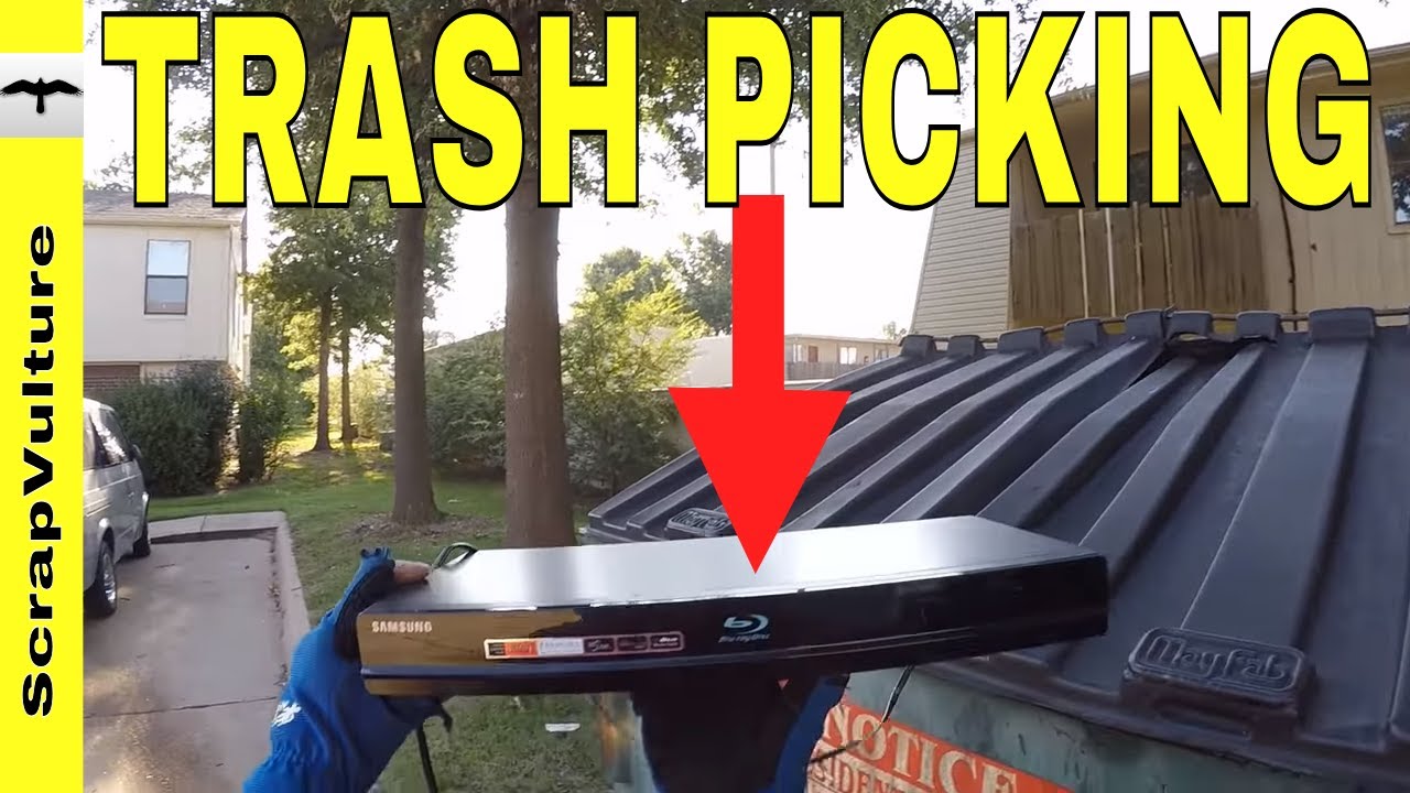 ACTION TRASH PICKING - Let's Start with a BLU-RAY Player...