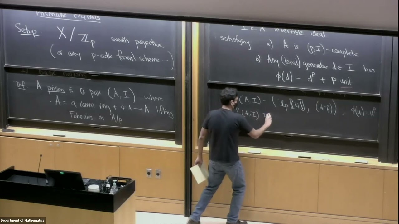 Bhargav Bhatt - Prismatic cohomology and applications: Crystals