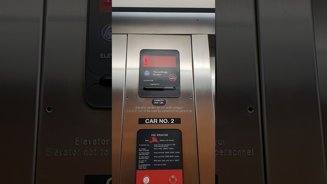 Sad, Boring and Basic #thyssenkrupp Aurora hydraulic #elevator.