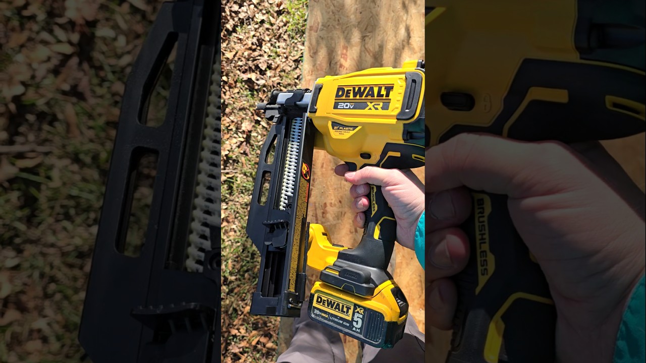 Dewalt 20v framing nailer works great #tools #work #diy #homestead #project