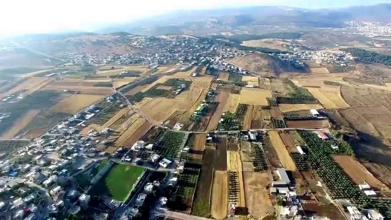 تصوير جوي لقرية بير المكسور والمكمان