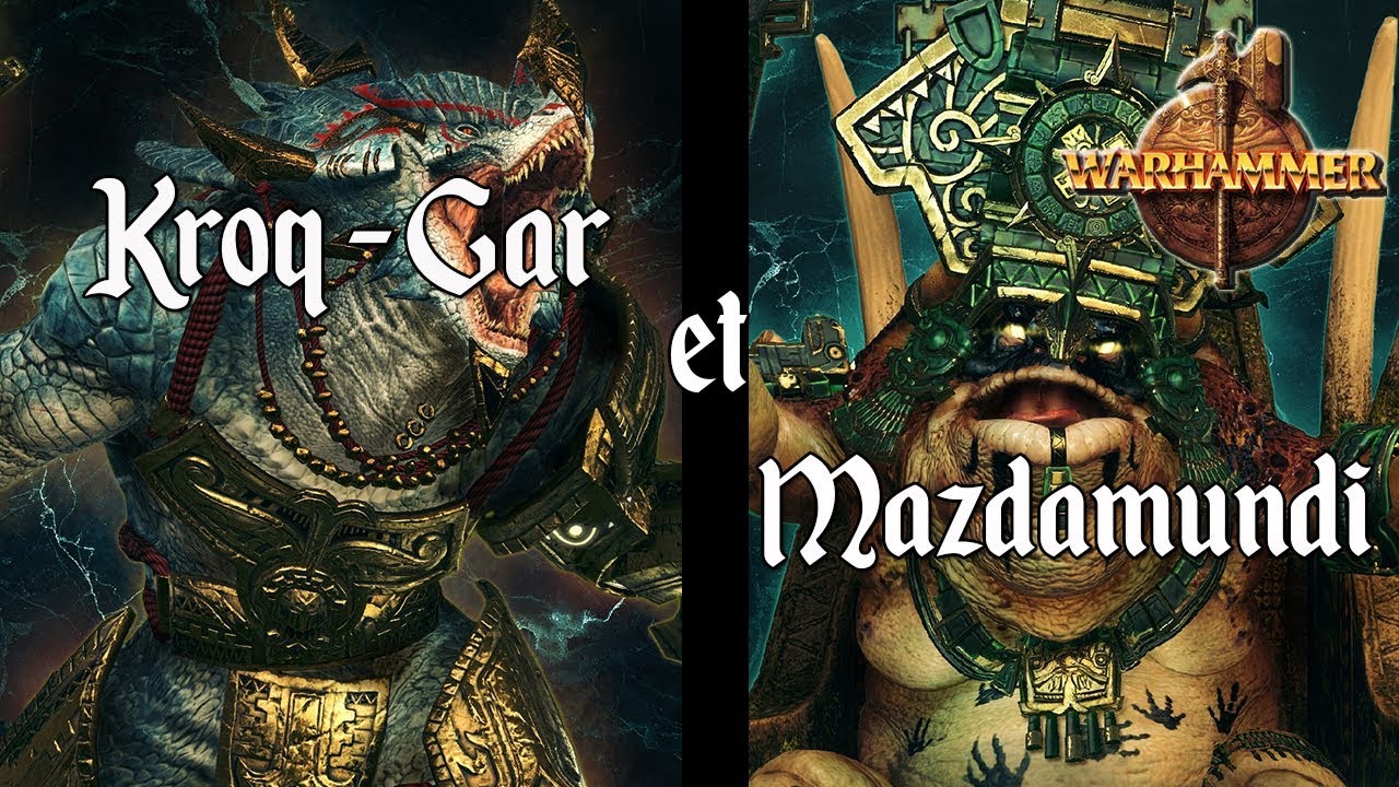 Kroq-Gar et Mazdamundi - Warhammer fantasy
