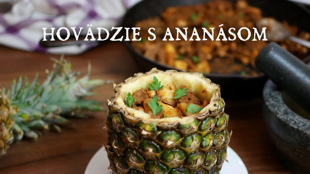 Hovädzie s ananásom | Beef round with pineapple