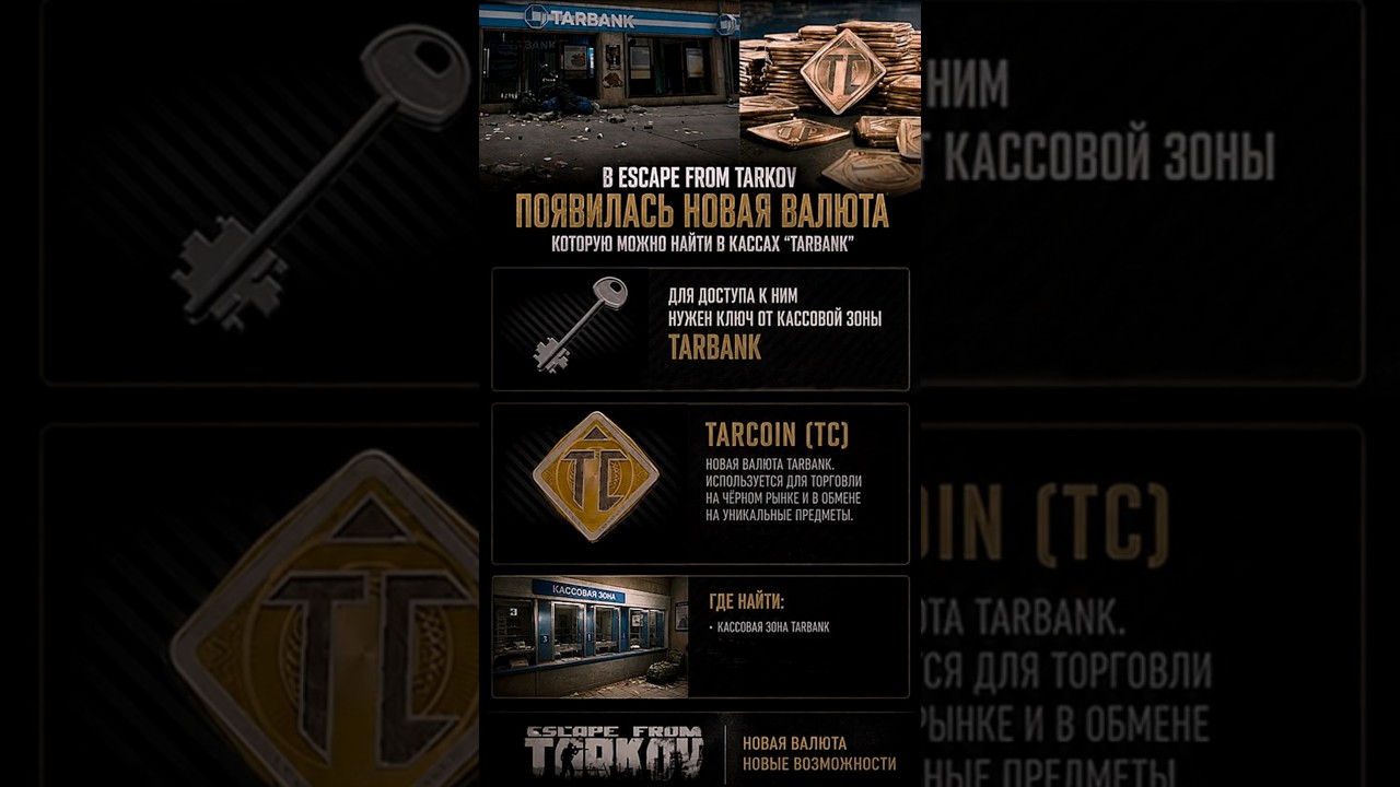 TarCoin 🎥 Донатная валюта #escapefromtarkov которую можно найти в рейде #тарков
