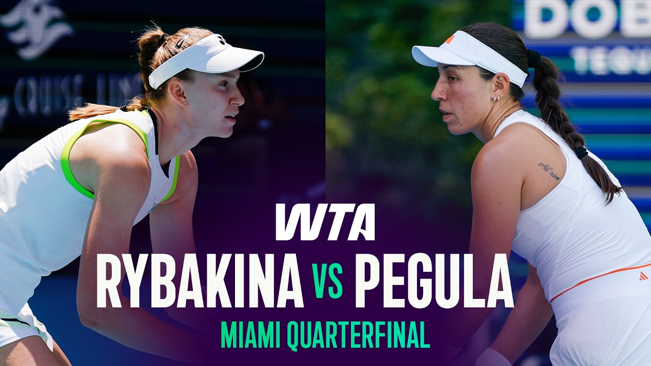 Елена Рыбакина vs Джессика Пегула | Четвертьфинал Miami Open 2026 | Обзор матча WTA