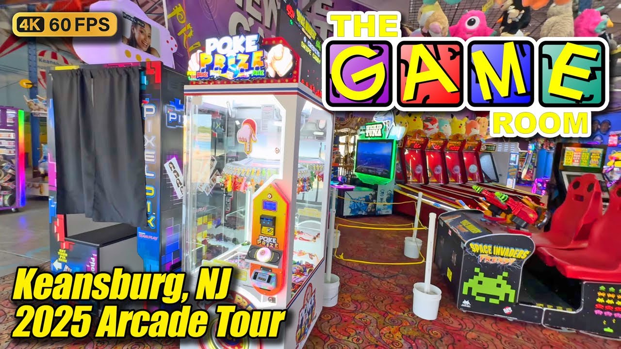 The Game Room (Keansburg NJ), September 2025 arcade tour, new 4K full walkthrough