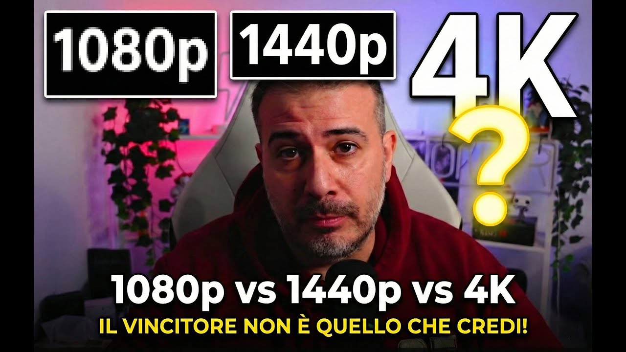 1080p vs 1440p vs 4K: il vincitore NON è quello che credi
