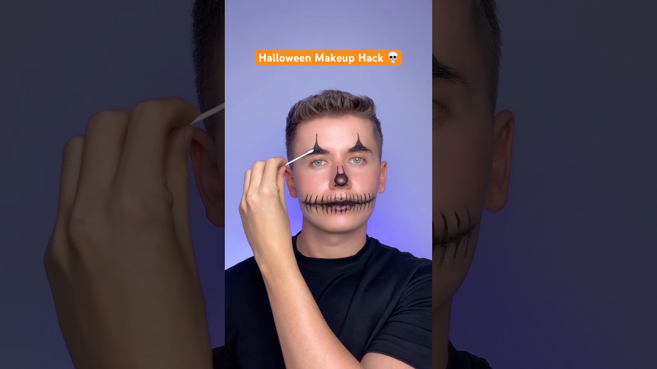 Easy Halloween Makeup Idea 💀🎃