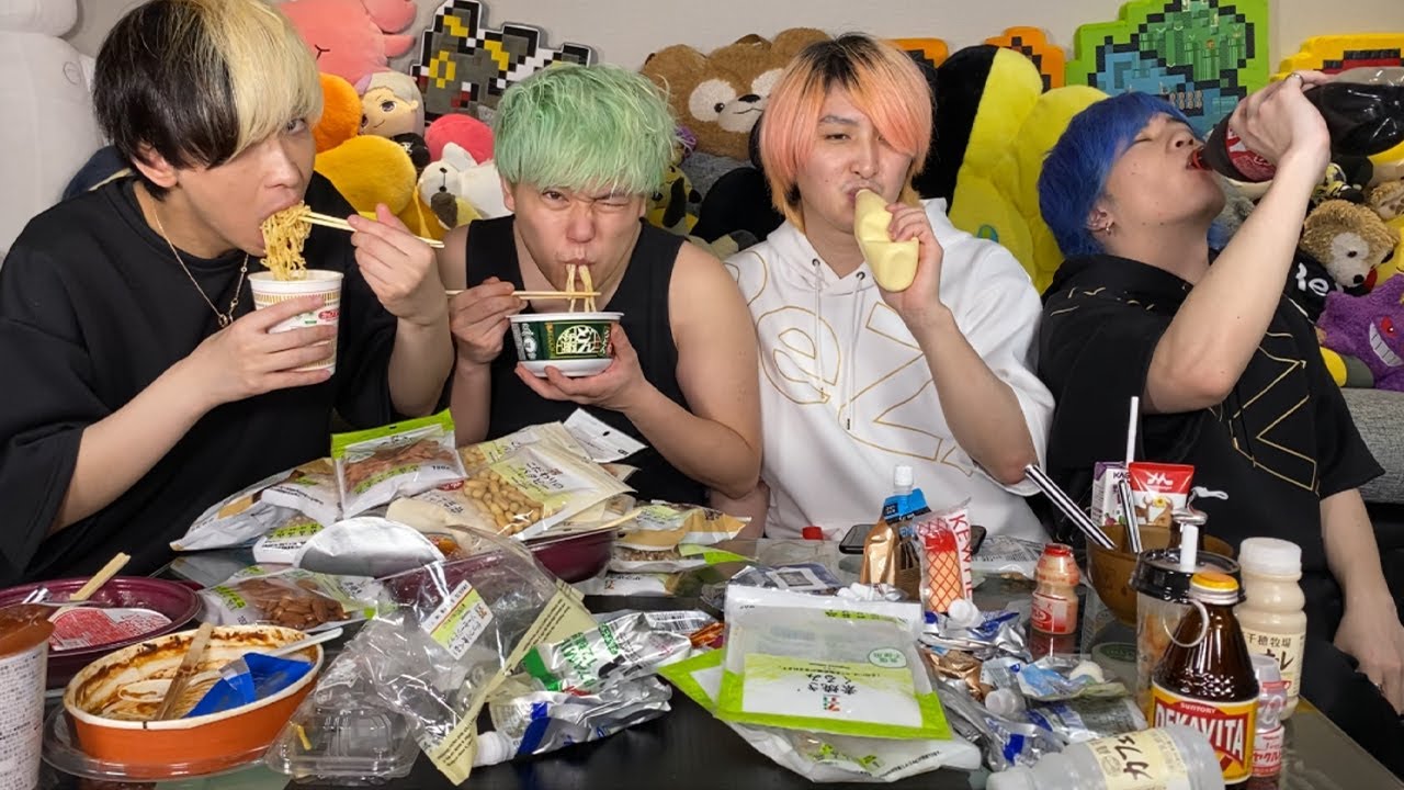 【大食いVS大飲み】食べ物のみと飲み物のみどちらがカロリー多く摂取できるか？【ネクステ】