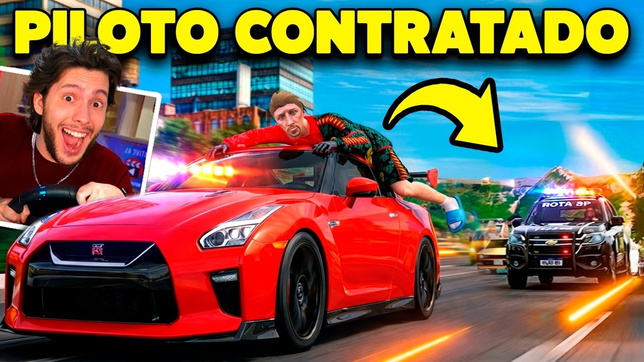 Virei PILOTO PROFISSIONAL de FUGA no GTA 5 RP!!
