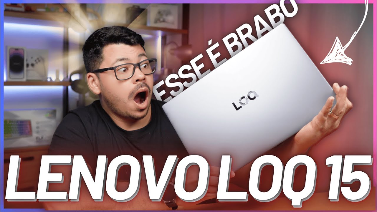 Unboxing LENOVO LOQ-e 15 RTX3050 INTEL CORE i5 - Nesse VALOR é o mais BRABO , Além disso tem BRINDE.