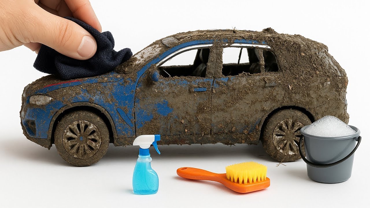 Super Realistic Cleaning of a 1:24 BMW X5 After a Brutal Off-Road Challenge