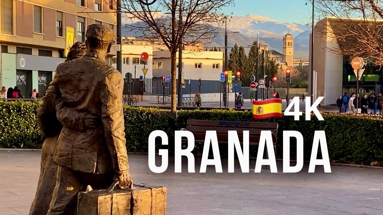 🇪🇸Granada en 4K | Paseo relajante desde San Juan de Dios hasta Avenida de Andaluces🚶🏽‍♀️