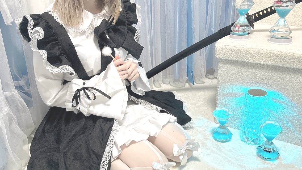男の娘のメイドロールプレイ♪/EarCleaning/whisper/EarBlowing/EarMassage/EarTapping/Japanese