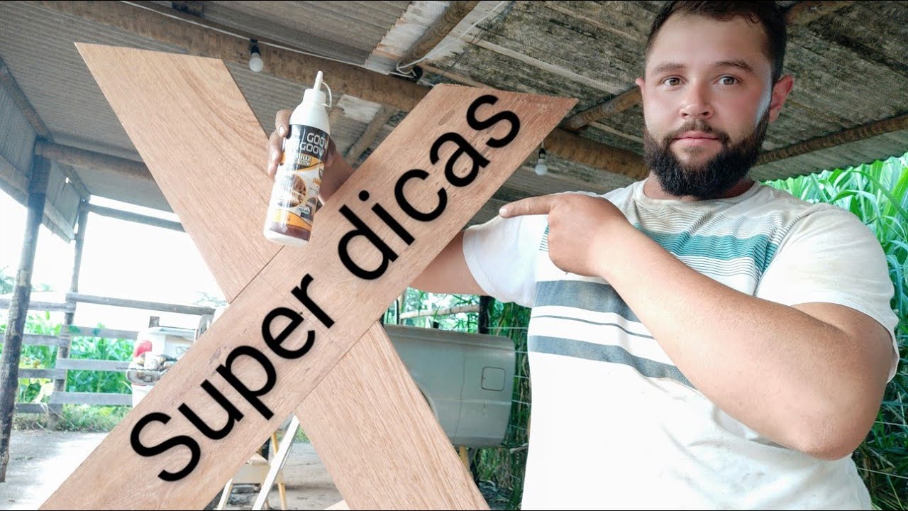Dica de como fazer pé de ❌para mesa rústica apenas usando cola e encaixe!