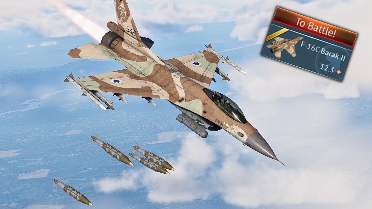 Israeli F-16C 'Barak II' Strikes with JDAM & GBU-39B SDB in Precision CAS Strikes!! 💥 (War Thunder)