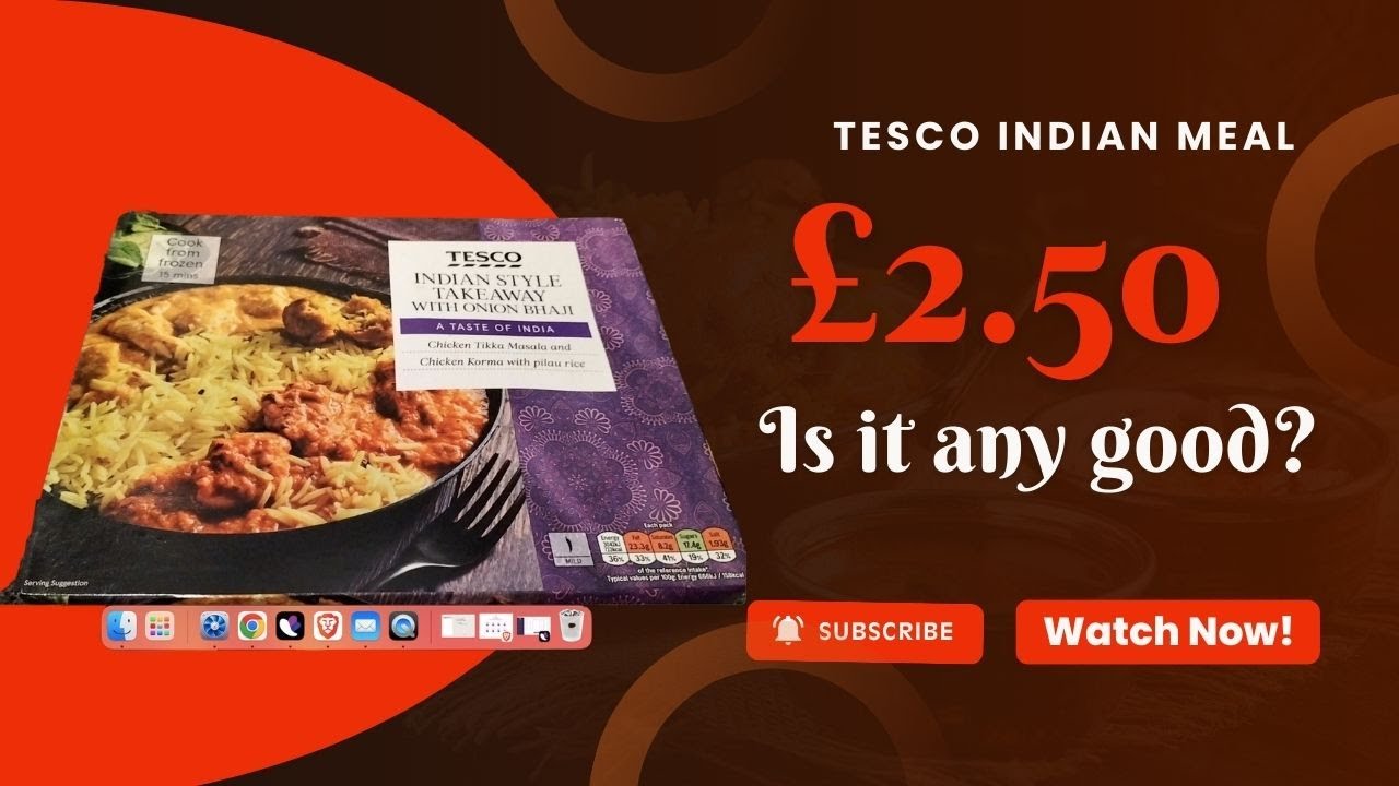 £2.50 Tesco Indian Ready Meal Tested – Honest Review #vlog