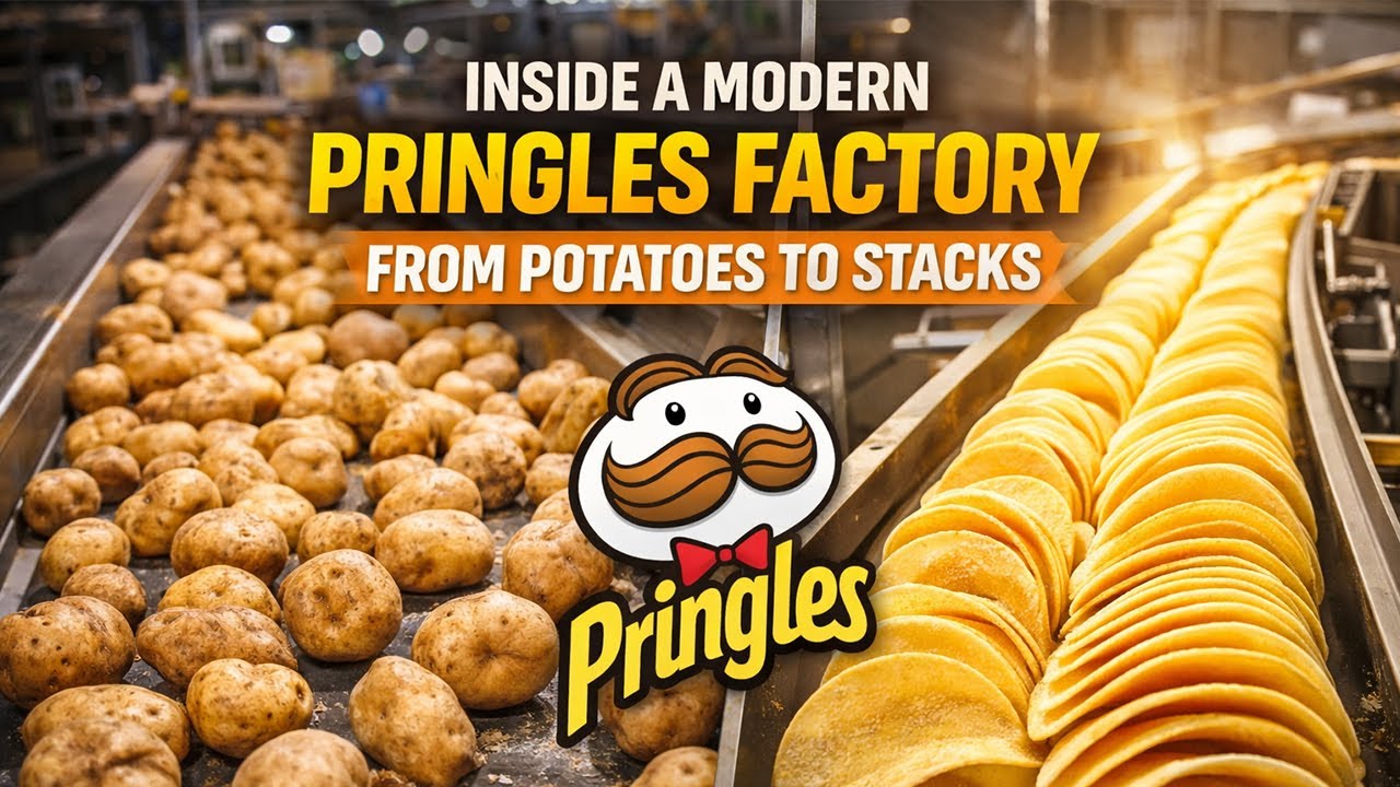 Inside a Modern Pringles Factory From Whole Potatoes to Perfectly Stacked Chips