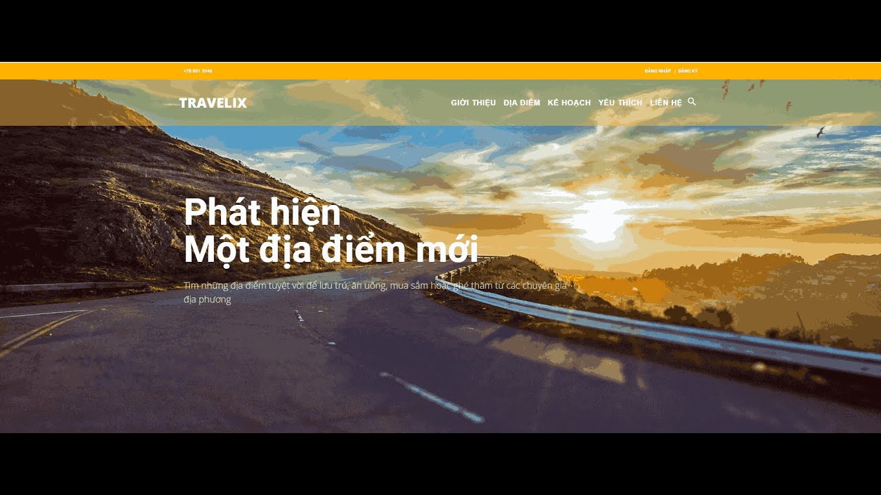 20130321 | Website giới thiệu địa điểm du lịch sử dụng ReactJS và Spring Boot | Travelix