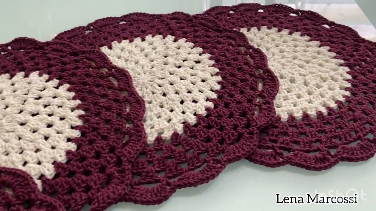 (Destro) SOUSPLAT VANDA DE CROCHÊ SUPER FÁCIL #crochet #arte #artesanato  