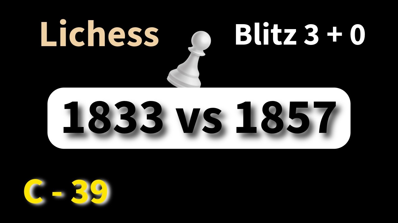 Sachin (1833) vs 1857 | Blitz 3+0 | Lichess