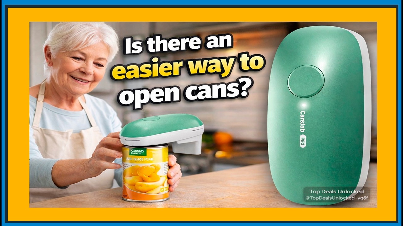 Canslab Ultrablade PRO Auto Stop Can Opener -Rechargeable Electric Can Opener for Kitchen for Senior