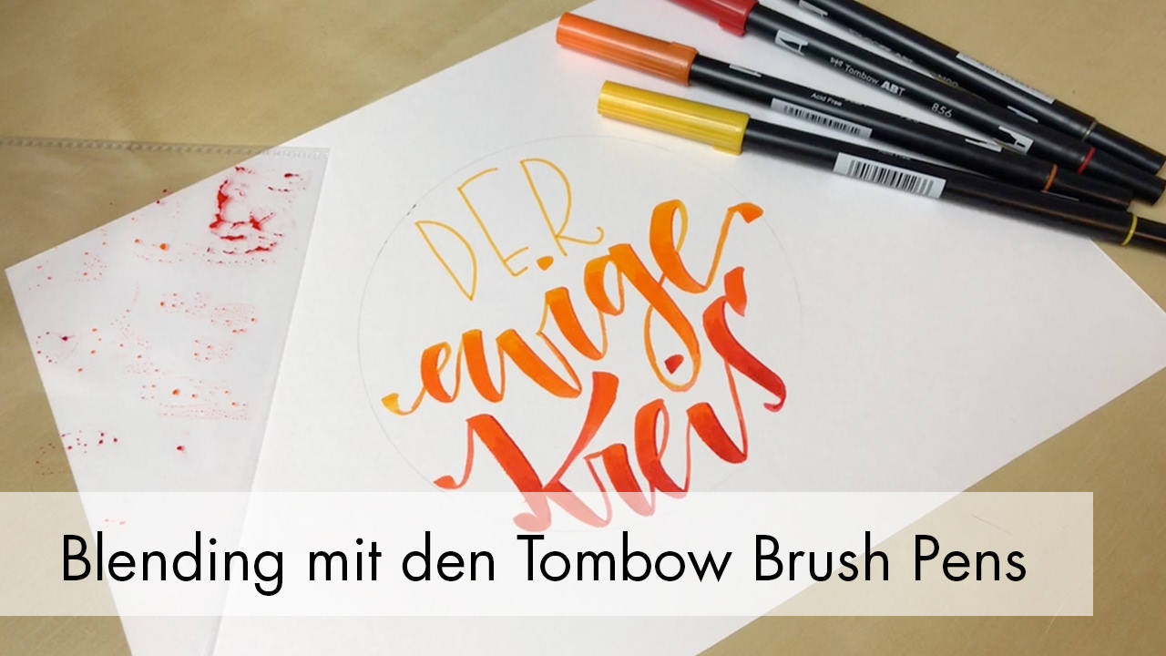 Blending Tutorial mit den Tombow ABT Dual Brush Pens