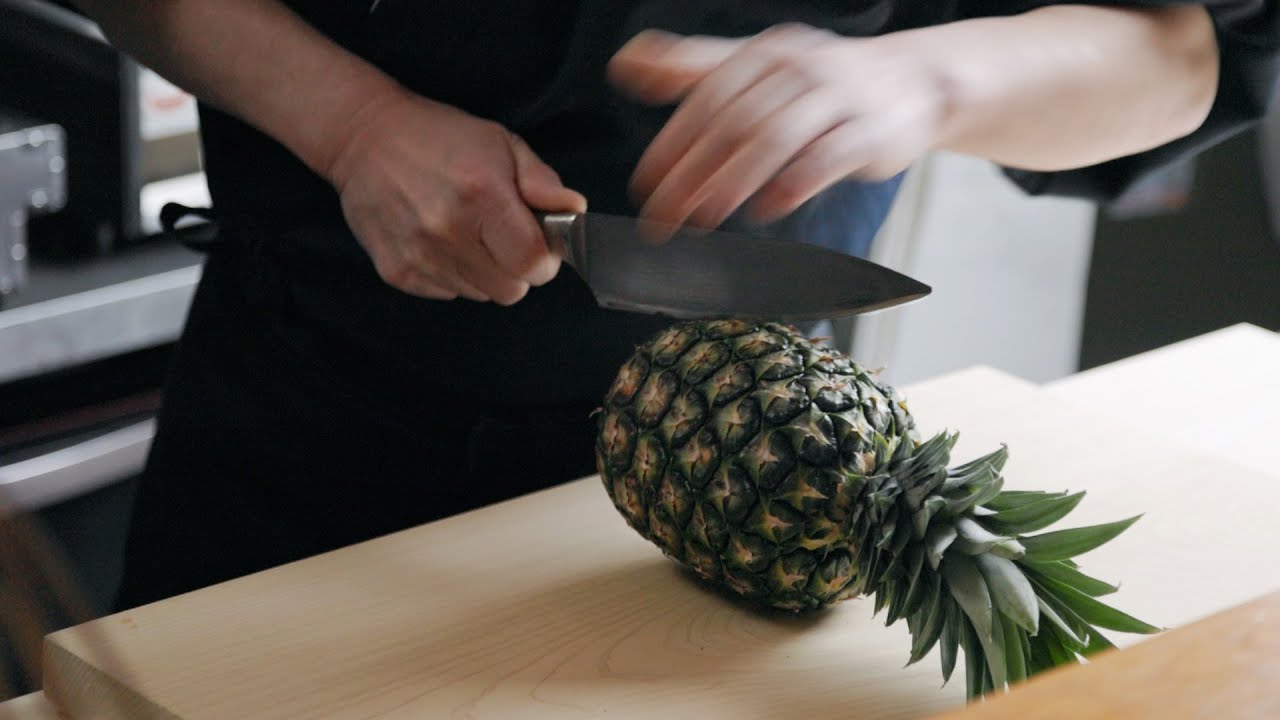 SAMURAI's Fruit Cutting Skills - Различные виды нарезки и украшения ананасов