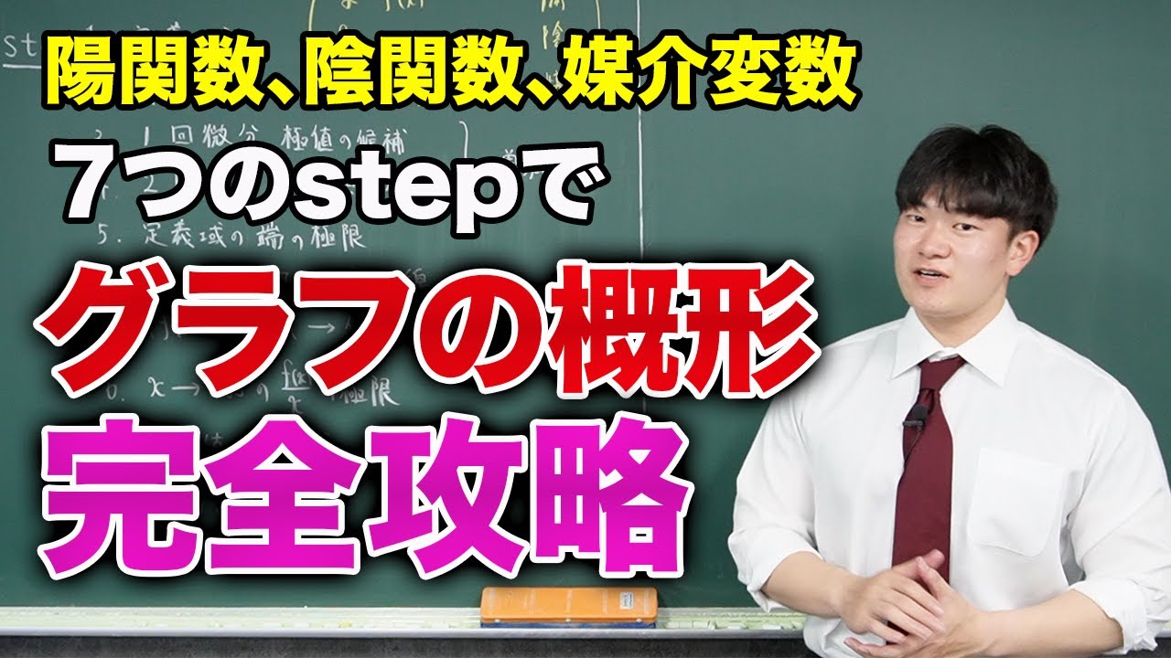【高校数学全解説付け足し】グラフの概形を完璧にするための7step