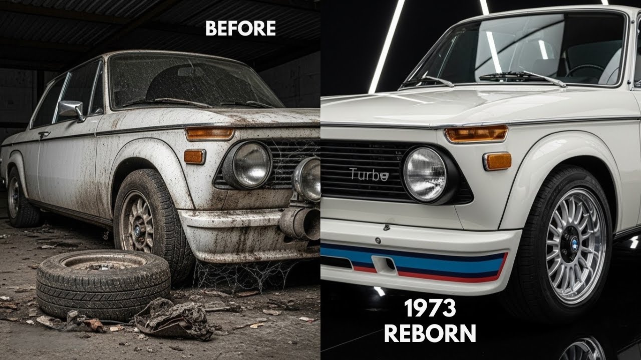 ASMR Car Restoration | Chamonix White BMW 2002 Turbo 1973