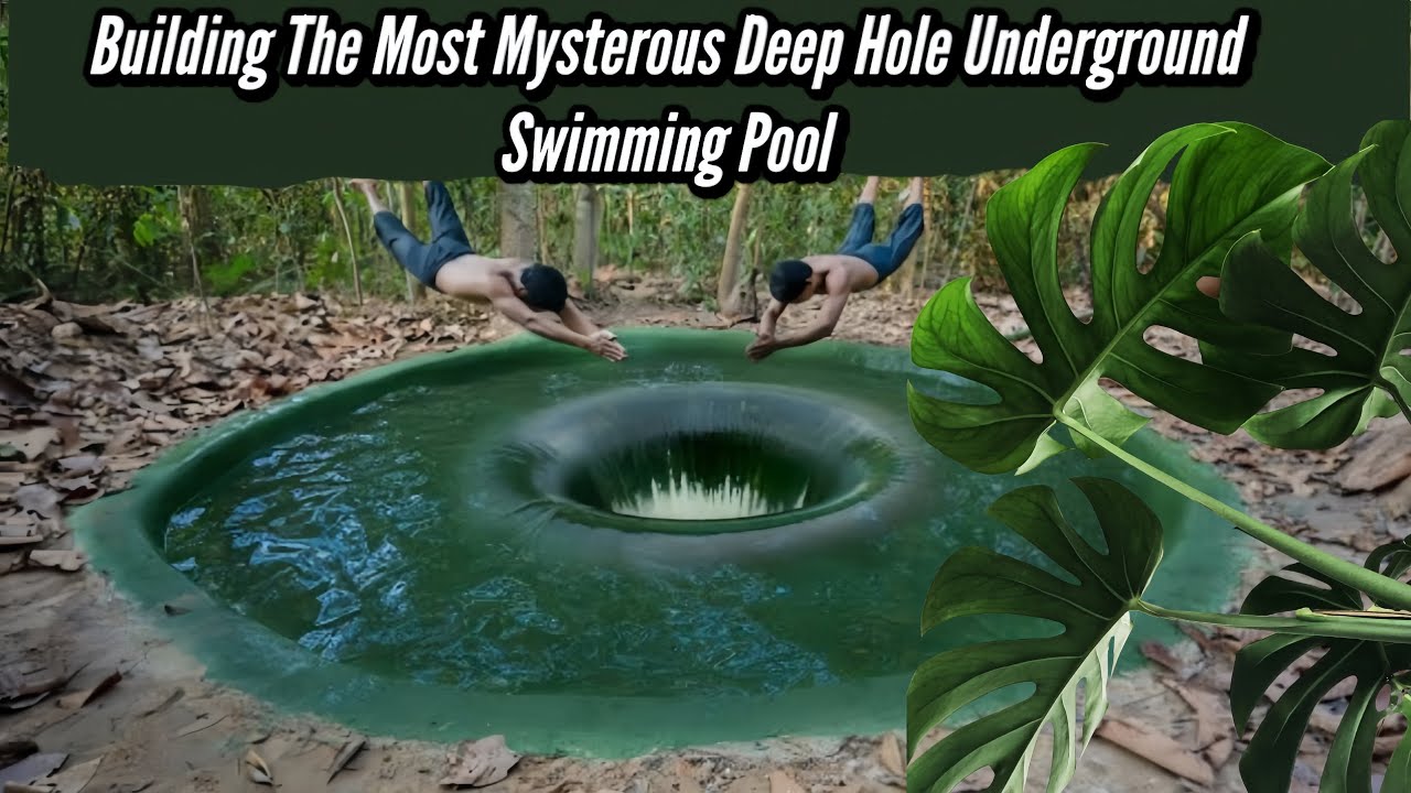 Building The Most Mysterous Deep Hole Underground Swimming Pool