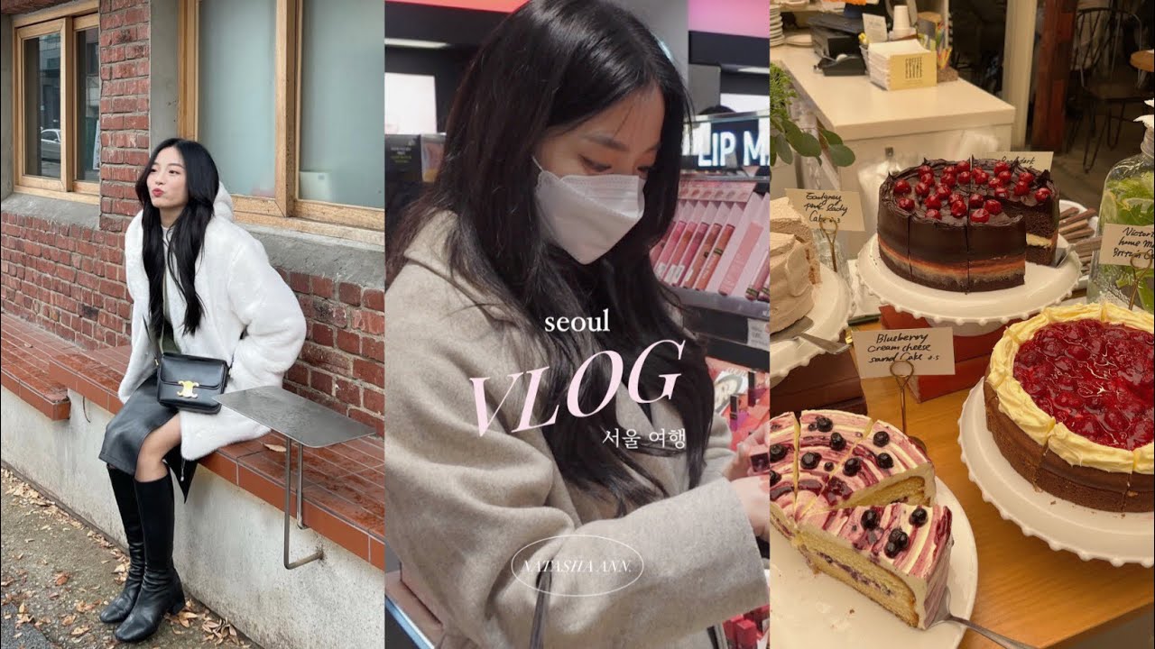 СЕУЛ видеоблог 🇰🇷 | Зимние походы по кафе 🐰❄️ (лондонский бейгл, нудак, лук, многослойный + шопин...
