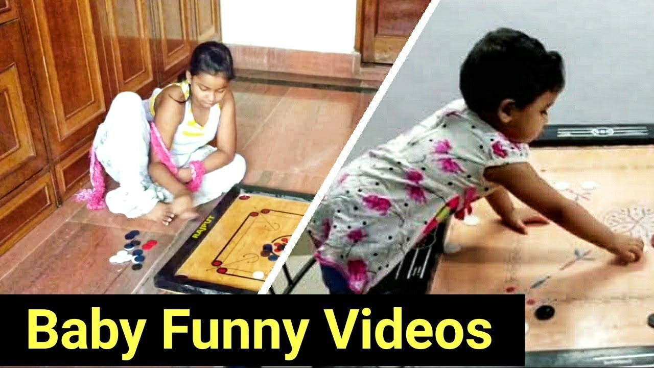1 Year Boy Playing Carrom Board Funny Tamil Videos funny videos of babies falling down