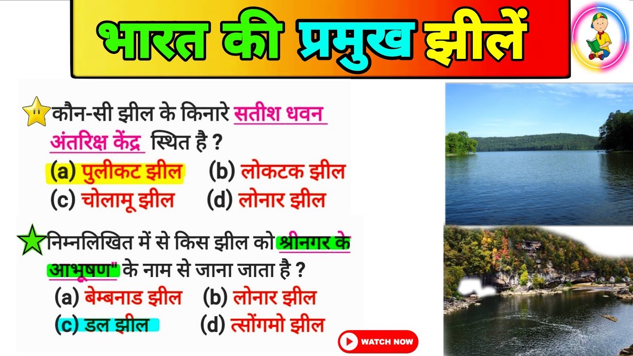 MAJOR LAKES OF INDIA 🇮🇳 | 25 PYQ VIDEO 2026 #pyq #lakes #mcq #2026 