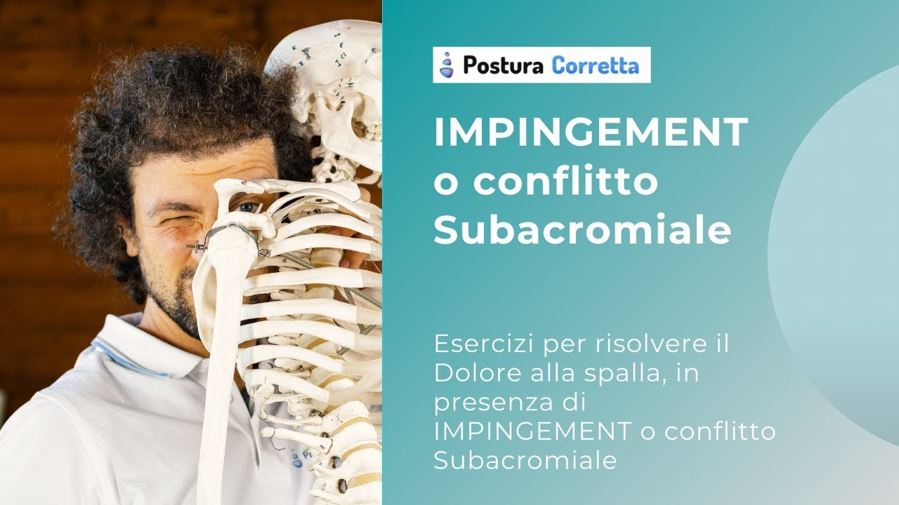 Esercizi per risolvere il Dolore alla spalla, in presenza di IMPINGEMENT o conflitto Subacromiale