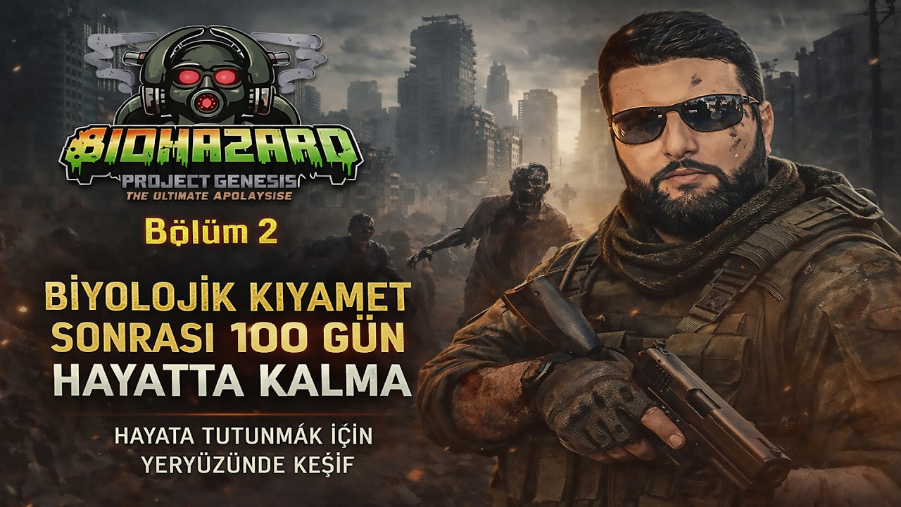 Minecraft Biyolojik Kıyamet Sonrası 100 Gün Hayatta Kalma – Bölüm 2 Yeryüzende  Keşif