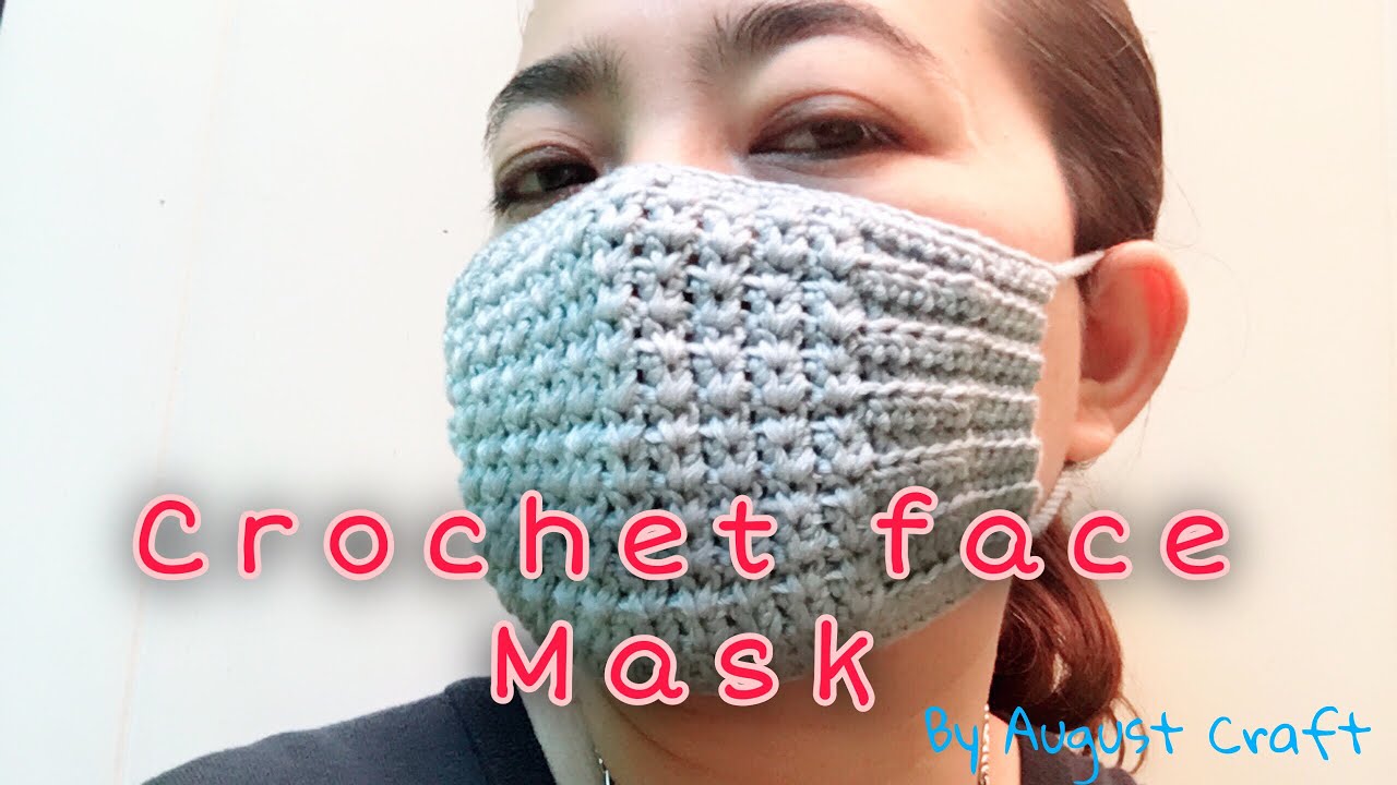 DIY Crochet face mask very easy  หน้ากากอนามัย โครเชต์ ถักง่ายมาก