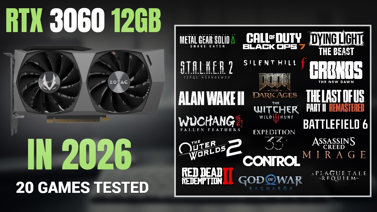 Is RTX 3060 12GB Still Good in 2026? | 20 Games Benchmark Test