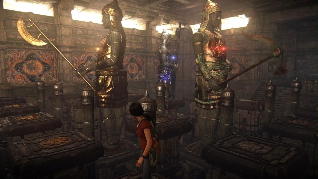 Uncharted: Legacy of Thieves Collection : axe statue puzzle solution