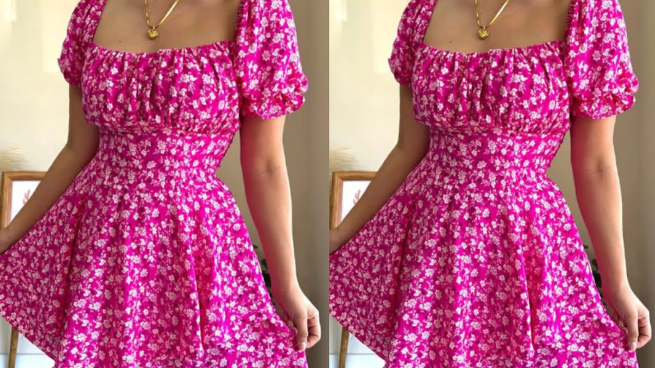 How to Cut and Sew a MILKMAID DRESS / TIERED DRESS/ Easiest Tutorial