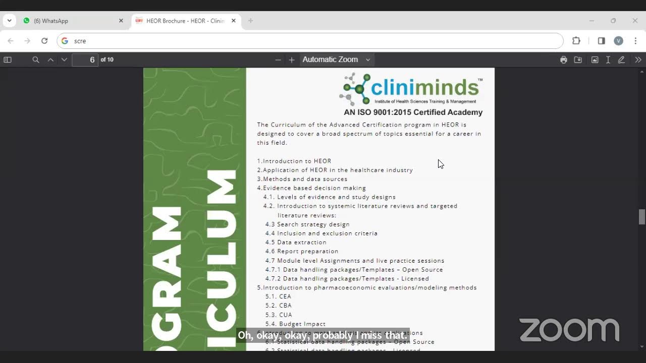 Cliniminds - Health Economics Outcome Research (HEOR)