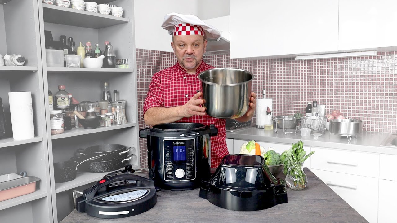 Salente Ario - multifunkčn&iacute; hrnec s horkovzdu&scaron;nou troubou