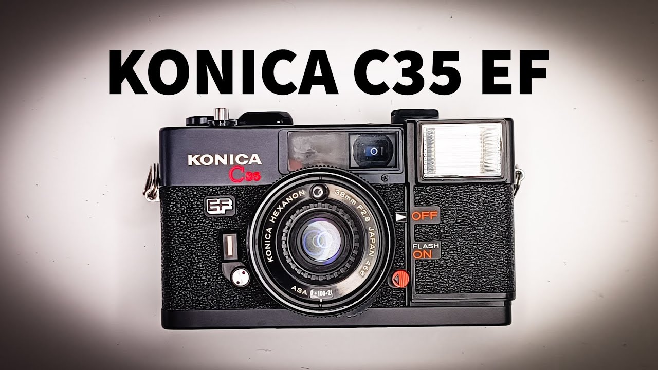 konica c35 ef review film camera load film battery 35mm film
