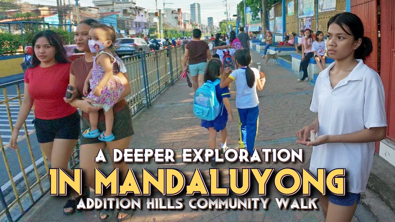The Vibrant & Busy Addition Hills Community In Mandaluyong City | Metro Manila Exploration | [4K] 🇵🇭