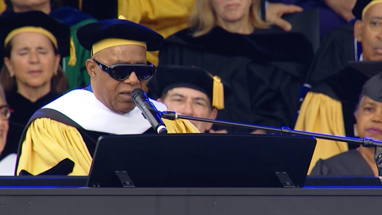 Stevie Wonder's Surprise Performance at Johns Hopkins Commencement