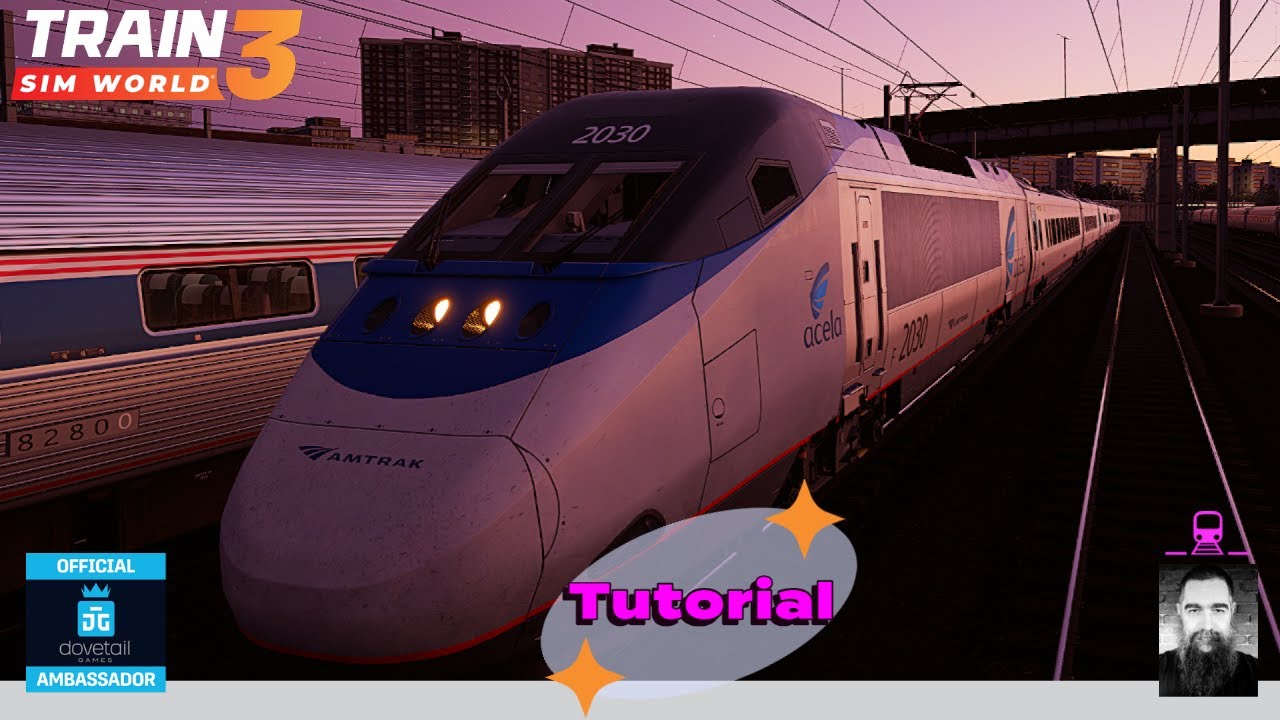 TSW3 Acela Tutorial for New York Trenton and Boston Sprinter