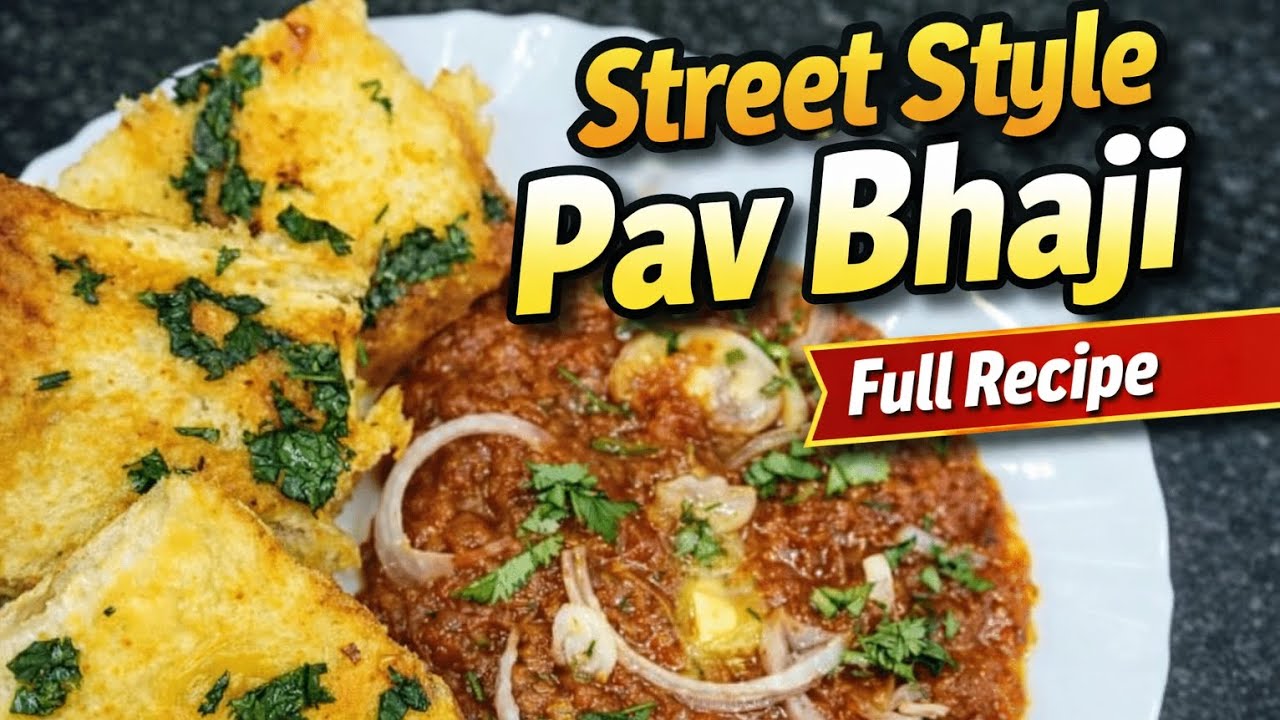Mumbai Style Pav Bhaji Recipe | Butter Wali Street Style Pav Bhaji | Easy & Tasty