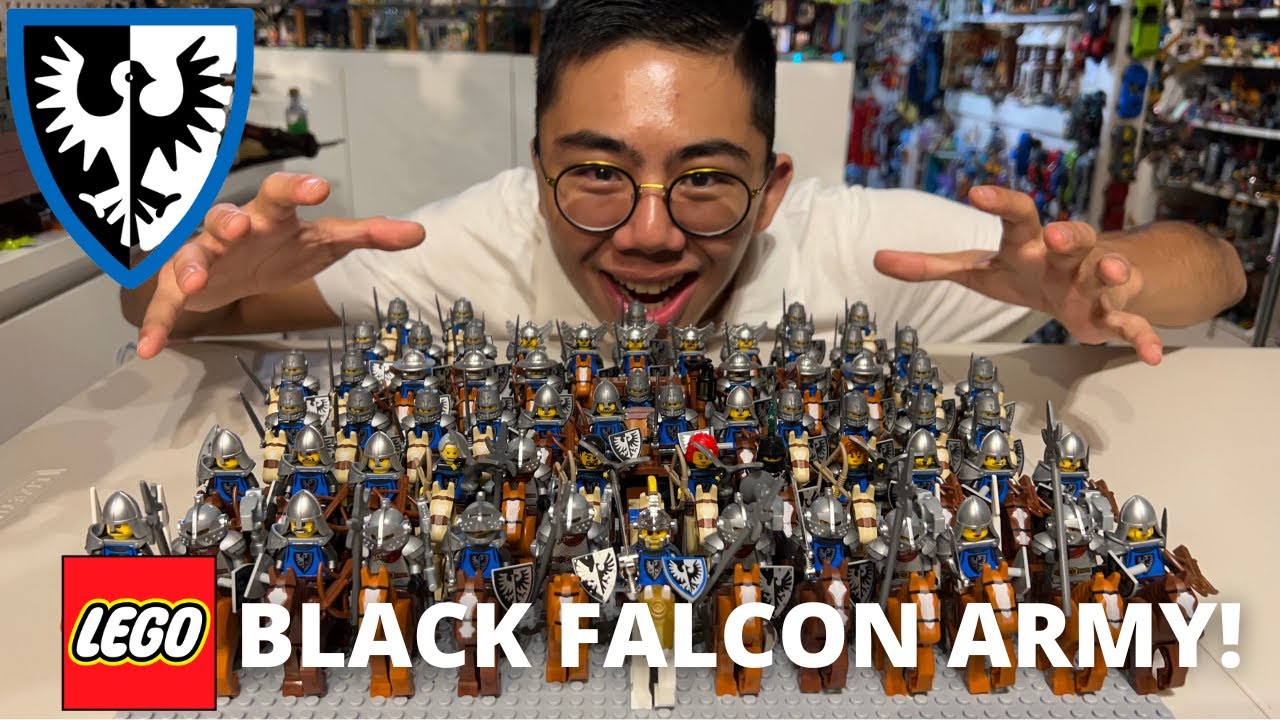 Building a LEGO Castle Black Falcon ARMY!