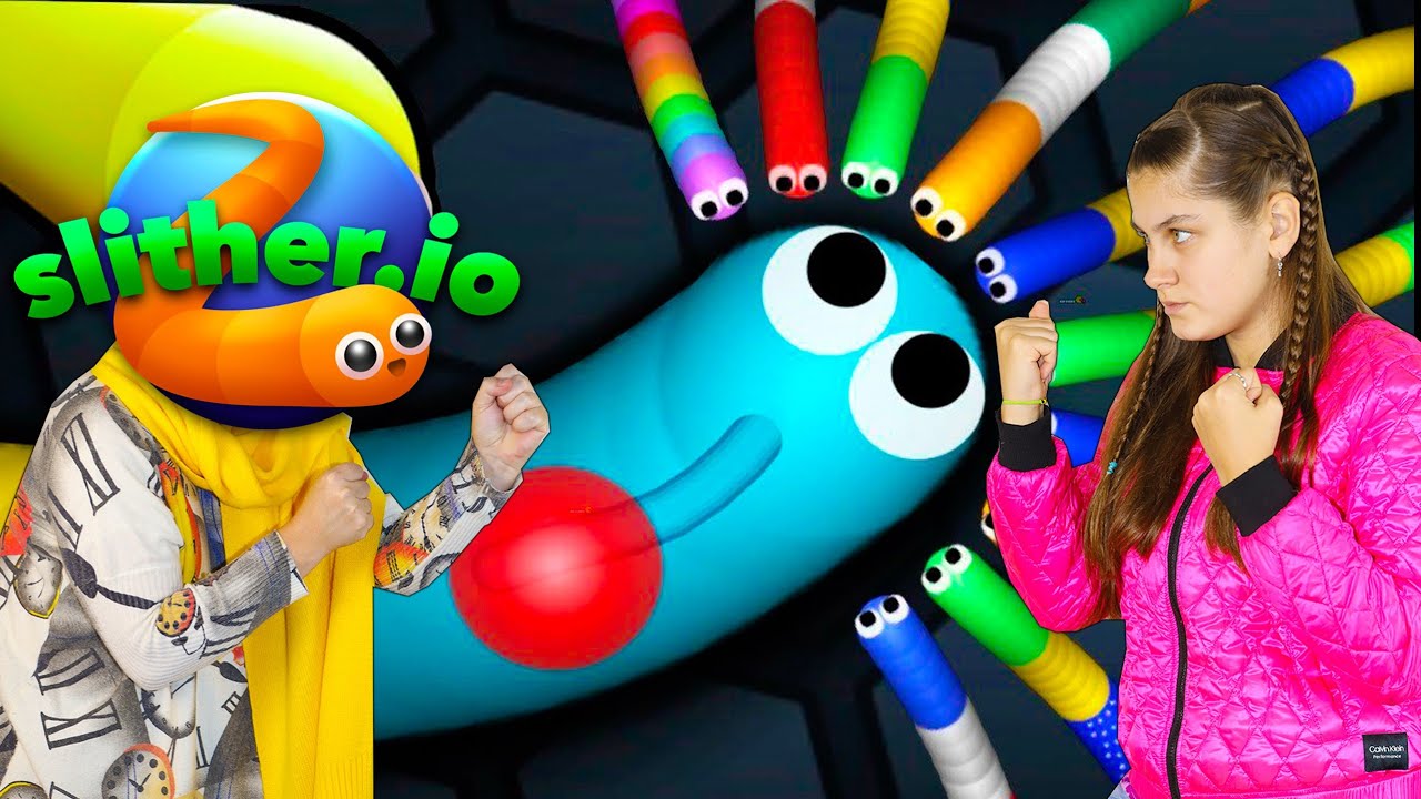 DESAFIEI MINHA MÃE NO JOGO SLITHER.IO | Adivinha quem ganhou? Mileninha