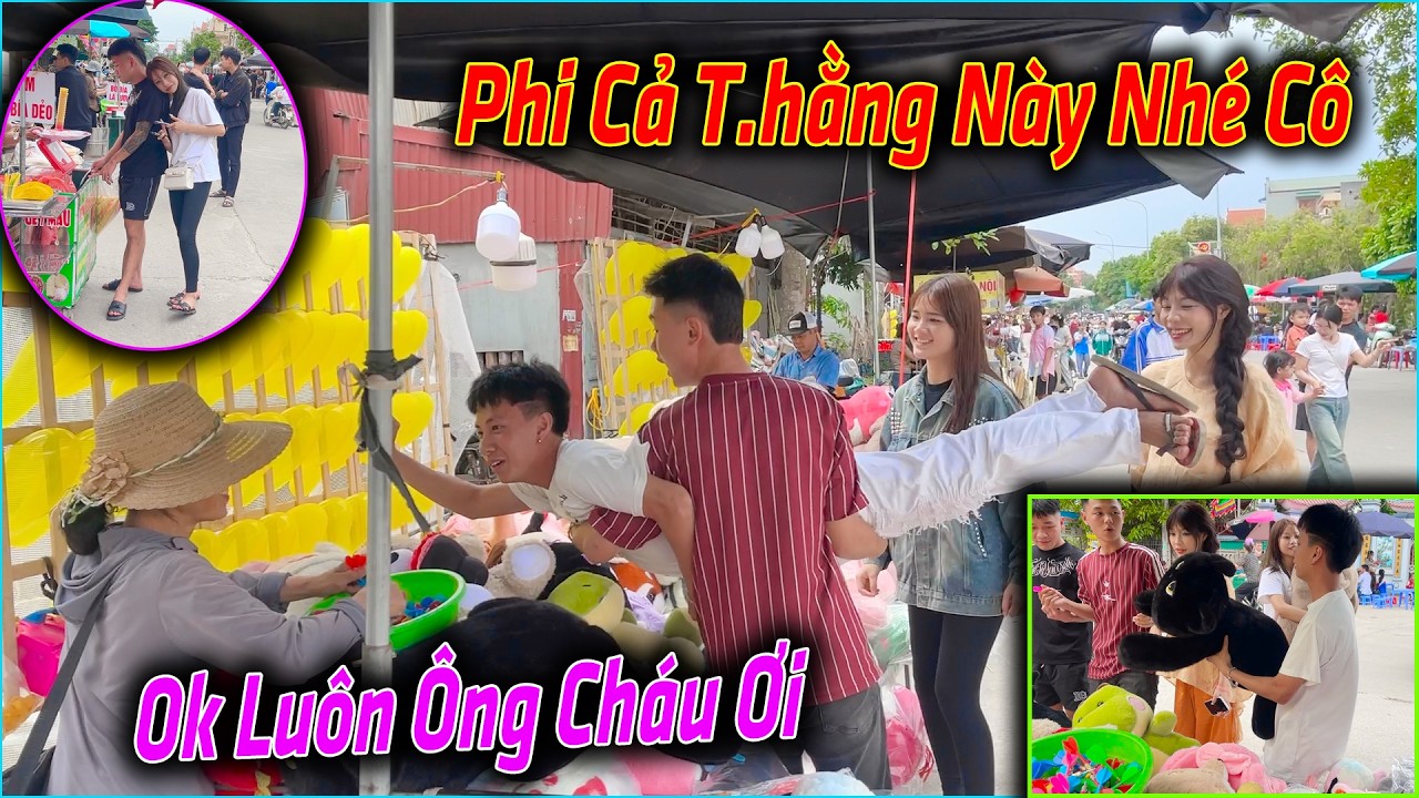 Hoàng Em Dẫn Cả Team Đi Làm L.O.Ạ.N  Ở Hội Troll Cô Bán Gấu Cực Hài